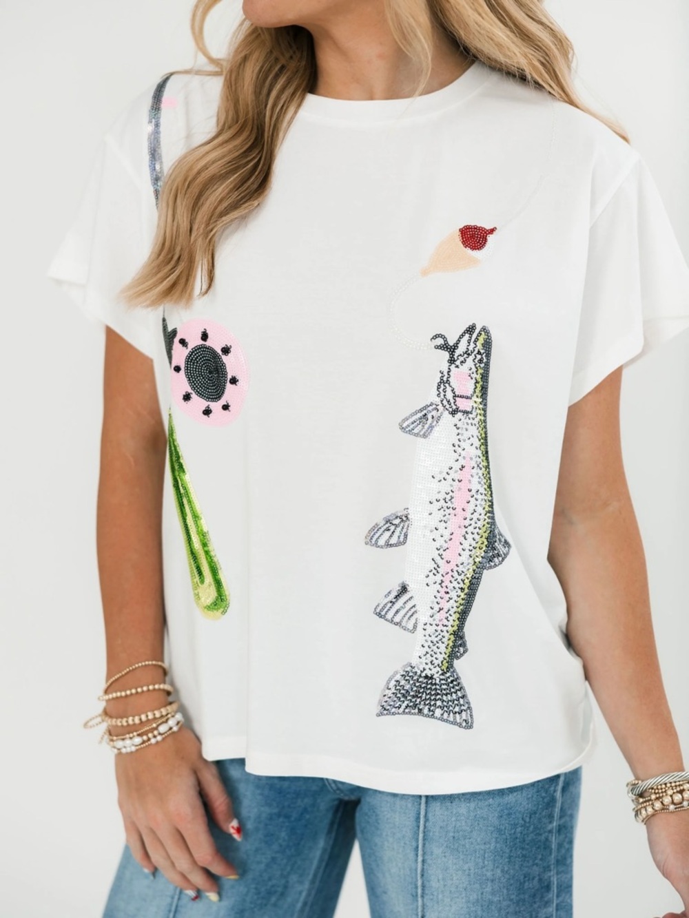Queen of Sparkles Fishing Tee